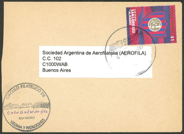 Lot 968 - Argentina postal history - Guillermo Jalil - Philatino Auction # 2542 ARGENTINA: Lot 968 - Argentina postal history - Guillermo Jalil - Philatino Auction # 2542 ARGENTINA: