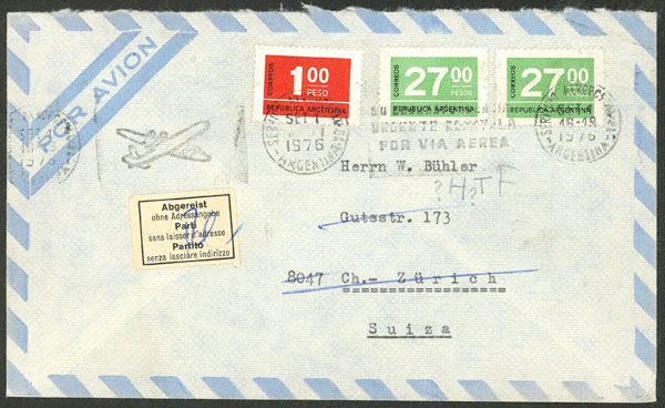 Lot 953 - Argentina postal history - Guillermo Jalil - Philatino Auction # 2542 ARGENTINA: Lot 953 - Argentina postal history - Guillermo Jalil - Philatino Auction # 2542 ARGENTINA: