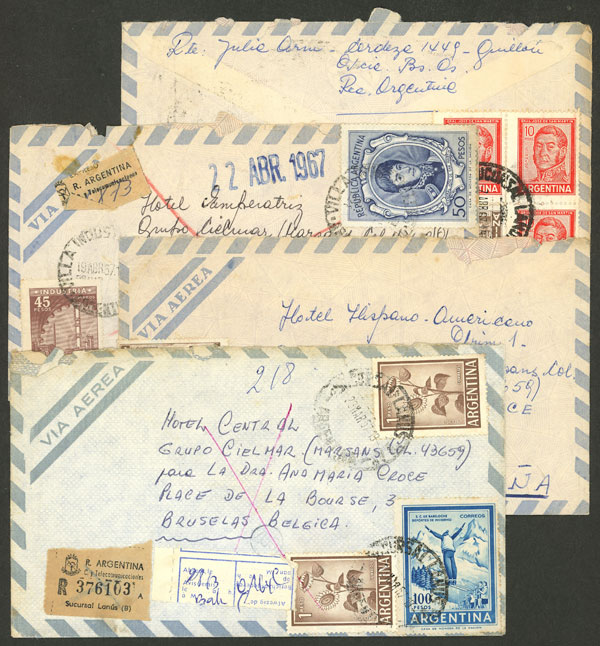 Lot 941 - Argentina postal history - Guillermo Jalil - Philatino Auction # 2542 ARGENTINA: Lot 941 - Argentina postal history - Guillermo Jalil - Philatino Auction # 2542 ARGENTINA:
