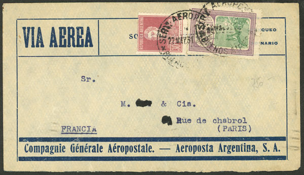 Lot 916 - Argentina postal history - Guillermo Jalil - Philatino Auction # 2542 ARGENTINA: Lot 916 - Argentina postal history - Guillermo Jalil - Philatino Auction # 2542 ARGENTINA: