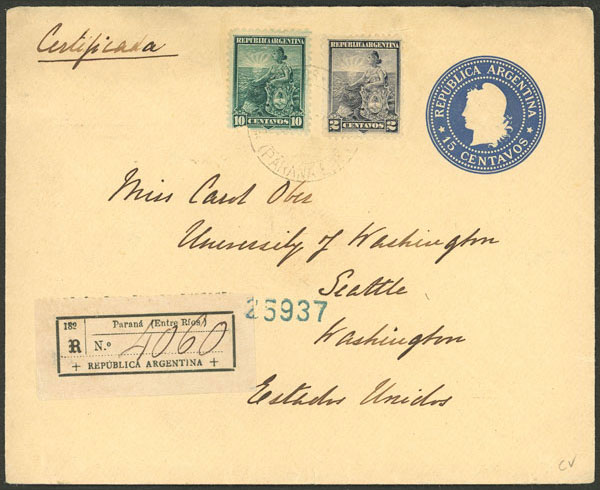Lot 905 - Argentina postal history - Guillermo Jalil - Philatino Auction # 2542 ARGENTINA: Lot 905 - Argentina postal history - Guillermo Jalil - Philatino Auction # 2542 ARGENTINA: