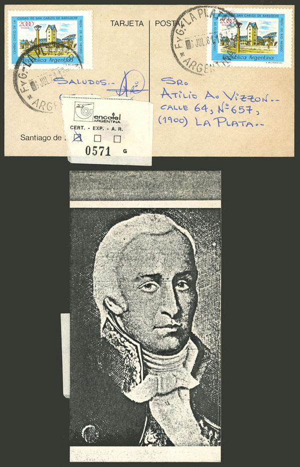 Lot 961 - Argentina postal history - Guillermo Jalil - Philatino Auction # 2542 ARGENTINA: Lot 961 - Argentina postal history - Guillermo Jalil - Philatino Auction # 2542 ARGENTINA: