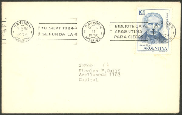 Lot 954 - Argentina postal history - Guillermo Jalil - Philatino Auction # 2542 ARGENTINA: Lot 954 - Argentina postal history - Guillermo Jalil - Philatino Auction # 2542 ARGENTINA: