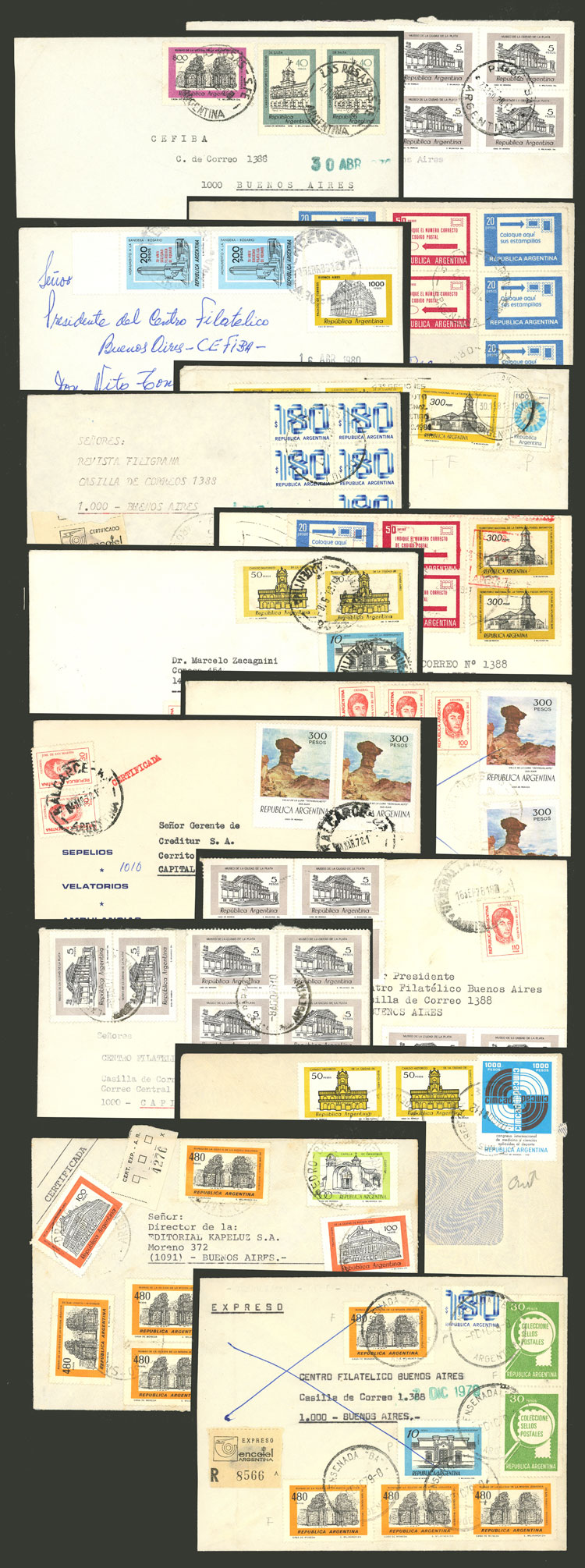 Lot 956 - Argentina postal history - Guillermo Jalil - Philatino Auction # 2542 ARGENTINA: Lot 956 - Argentina postal history - Guillermo Jalil - Philatino Auction # 2542 ARGENTINA: