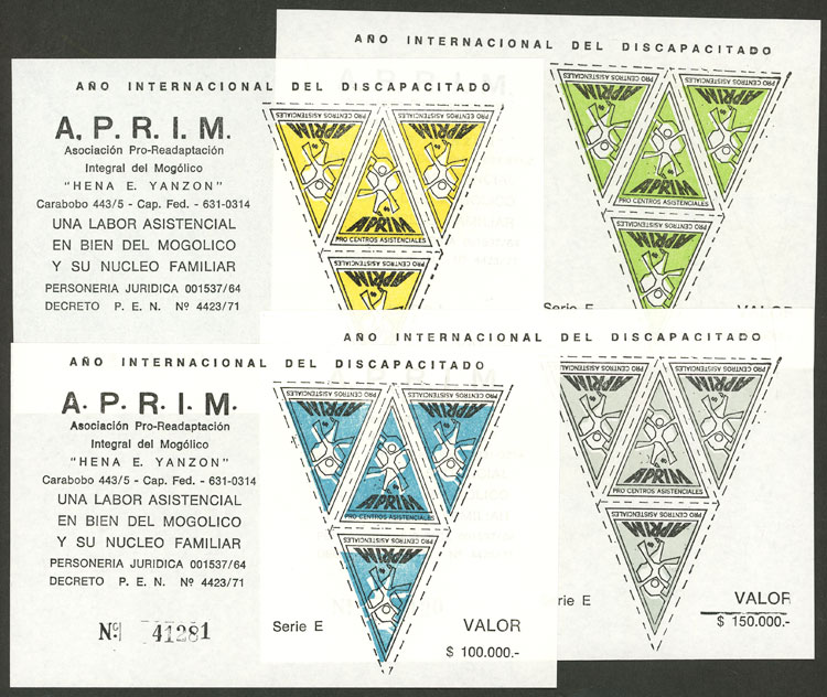 Lot 1014 - Argentina cinderellas - Guillermo Jalil - Philatino Auction # 2542 ARGENTINA: Lot 1014 - Argentina cinderellas - Guillermo Jalil - Philatino Auction # 2542 ARGENTINA: