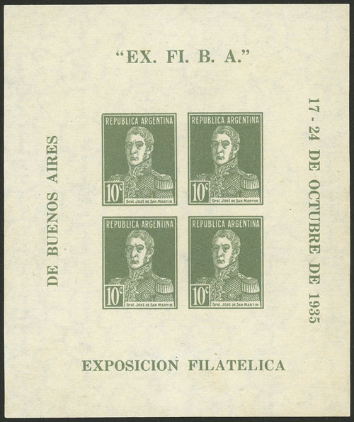 Lot 699 - Argentina souvenir sheets -  Guillermo Jalil - Philatino Auction # 2542 ARGENTINA: 
