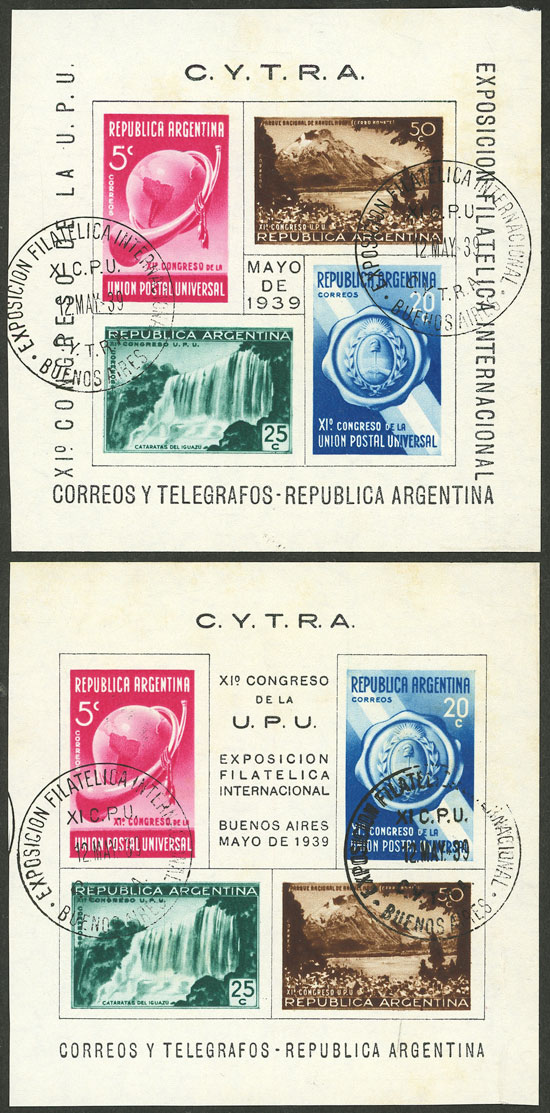 Lot 700 - Argentina souvenir sheets -  Guillermo Jalil - Philatino Auction # 2542 ARGENTINA: 