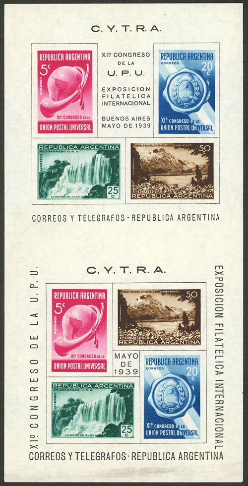 Lot 704 - Argentina souvenir sheets -  Guillermo Jalil - Philatino Auction # 2542 ARGENTINA: 