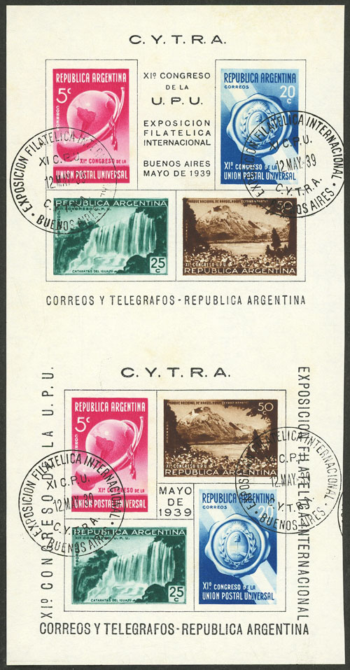 Lot 706 - Argentina souvenir sheets -  Guillermo Jalil - Philatino Auction # 2542 ARGENTINA: 