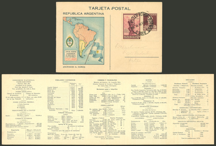 Lot 882 - Argentina Postal stationery - Guillermo Jalil - Philatino Auction # 2542 ARGENTINA: Lot 882 - Argentina Postal stationery - Guillermo Jalil - Philatino Auction # 2542 ARGENTINA: