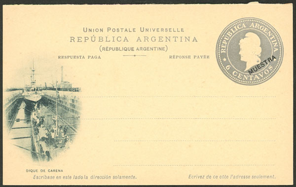 Lot 877 - Argentina Postal stationery - Guillermo Jalil - Philatino Auction # 2542 ARGENTINA: Lot 877 - Argentina Postal stationery - Guillermo Jalil - Philatino Auction # 2542 ARGENTINA: