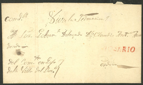 Lot 892 - Argentina pre-stamp mail - Guillermo Jalil - Philatino Auction # 2542 ARGENTINA: Lot 892 - Argentina pre-stamp mail - Guillermo Jalil - Philatino Auction # 2542 ARGENTINA: