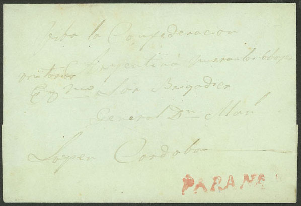 Lot 891 - Argentina pre-stamp mail - Guillermo Jalil - Philatino Auction # 2542 ARGENTINA: Lot 891 - Argentina pre-stamp mail - Guillermo Jalil - Philatino Auction # 2542 ARGENTINA: