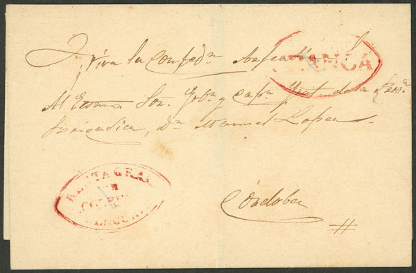Lot 889 - Argentina pre-stamp mail - Guillermo Jalil - Philatino Auction # 2542 ARGENTINA: Lot 889 - Argentina pre-stamp mail - Guillermo Jalil - Philatino Auction # 2542 ARGENTINA: