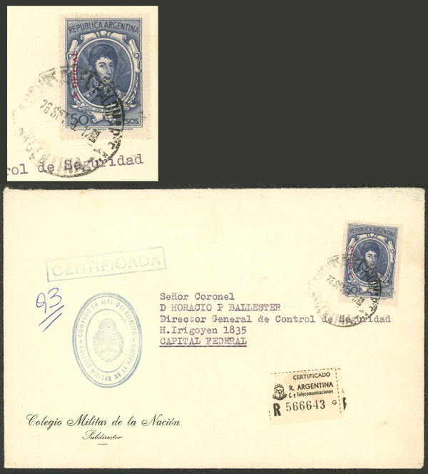 Lot 808 - Argentina official stamps - postal history - Guillermo Jalil - Philatino Auction # 2542 ARGENTINA: Lot 808 - Argentina official stamps - postal history - Guillermo Jalil - Philatino Auction # 2542 ARGENTINA: