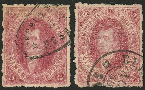 Lot 64 - Argentina rivadavias -  Guillermo Jalil - Philatino Auction # 2549 ARGENTINA: 101 Handsome Rivadavias!