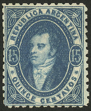 Lot 60 - Argentina rivadavias -  Guillermo Jalil - Philatino Auction # 2549 ARGENTINA: 101 Handsome Rivadavias!