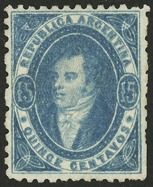 Lot 61 - Argentina rivadavias -  Guillermo Jalil - Philatino Auction # 2549 ARGENTINA: 101 Handsome Rivadavias!