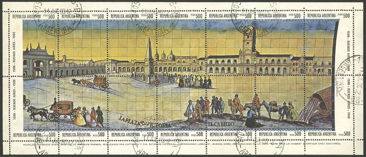 Lot 792 - Argentina souvenir sheets -  Guillermo Jalil - Philatino Auction # 2550 ARGENTINA: General sale with lots at very low starts!