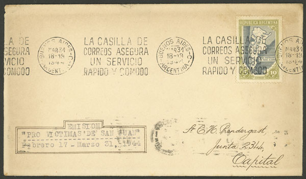 Lot 900 - Argentina postal history -  Guillermo Jalil - Philatino Auction # 2550 ARGENTINA: General sale with lots at very low starts!