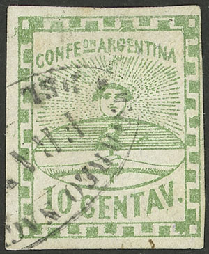 Lot 33 - Argentina confederation - Guillermo Jalil - Philatino Auction # 2550 ARGENTINA: General sale with lots at very low starts! Lot 33 - Argentina confederation - Guillermo Jalil - Philatino Auction # 2550 ARGENTINA: General sale with lots at very low starts!