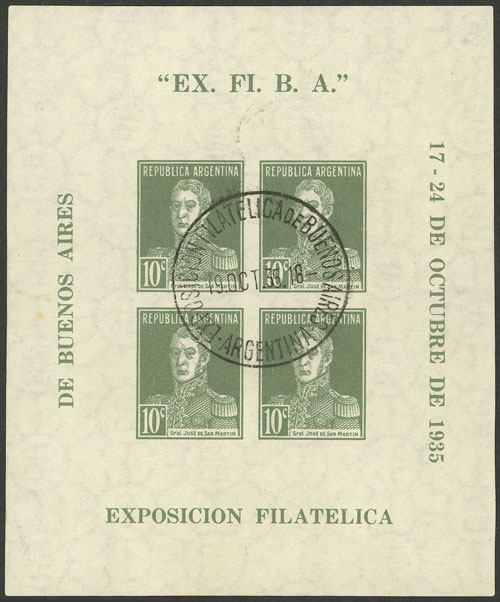 Lot 774 - Argentina souvenir sheets -  Guillermo Jalil - Philatino Auction # 2550 ARGENTINA: General sale with lots at very low starts!