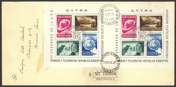 Lot 776 - Argentina souvenir sheets -  Guillermo Jalil - Philatino Auction # 2550 ARGENTINA: General sale with lots at very low starts!