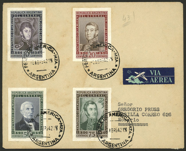 Lot 441 - Argentina general issues - Guillermo Jalil - Philatino Auction # 2550 ARGENTINA: General sale with lots at very low starts! Lot 441 - Argentina general issues - Guillermo Jalil - Philatino Auction # 2550 ARGENTINA: General sale with lots at very low starts!