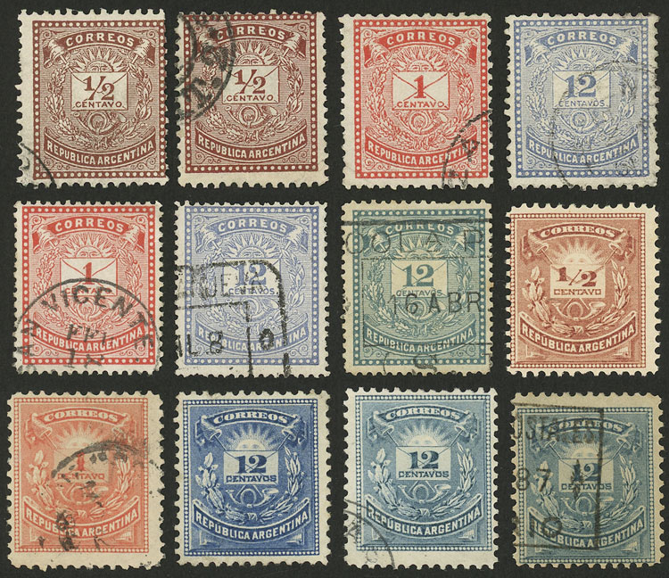 Lot 124 - Argentina general issues -  Guillermo Jalil - Philatino Auction # 2550 ARGENTINA: General sale with lots at very low starts!