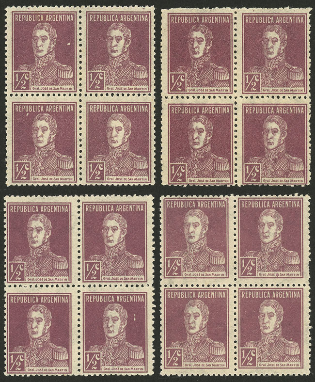 Lot 249 - Argentina general issues -  Guillermo Jalil - Philatino Auction # 2550 ARGENTINA: General sale with lots at very low starts!