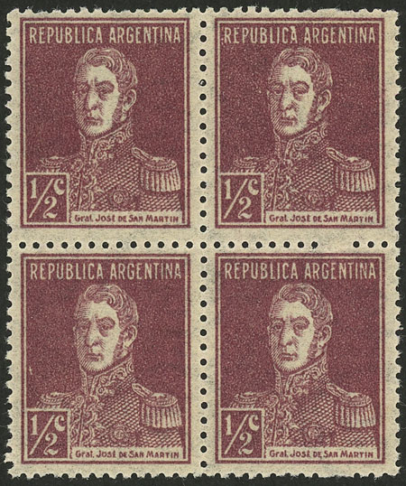 Lot 252 - Argentina general issues -  Guillermo Jalil - Philatino Auction # 2550 ARGENTINA: General sale with lots at very low starts!