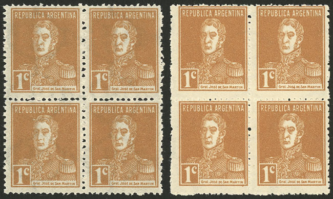 Lot 250 - Argentina general issues -  Guillermo Jalil - Philatino Auction # 2550 ARGENTINA: General sale with lots at very low starts!