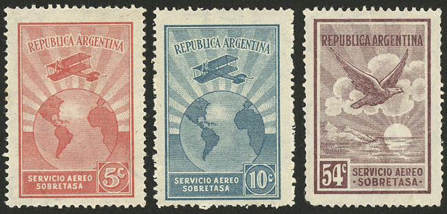 Lot 253 - Argentina general issues -  Guillermo Jalil - Philatino Auction # 2550 ARGENTINA: General sale with lots at very low starts!