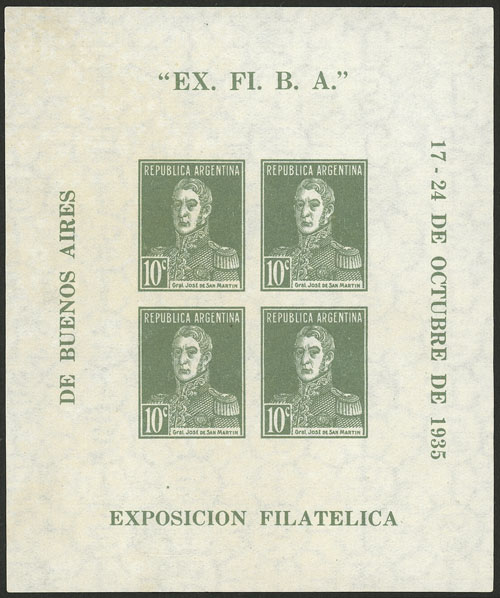 Lot 773 - Argentina souvenir sheets -  Guillermo Jalil - Philatino Auction # 2550 ARGENTINA: General sale with lots at very low starts!