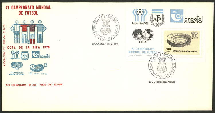 Lot 790 - Argentina souvenir sheets -  Guillermo Jalil - Philatino Auction # 2550 ARGENTINA: General sale with lots at very low starts!