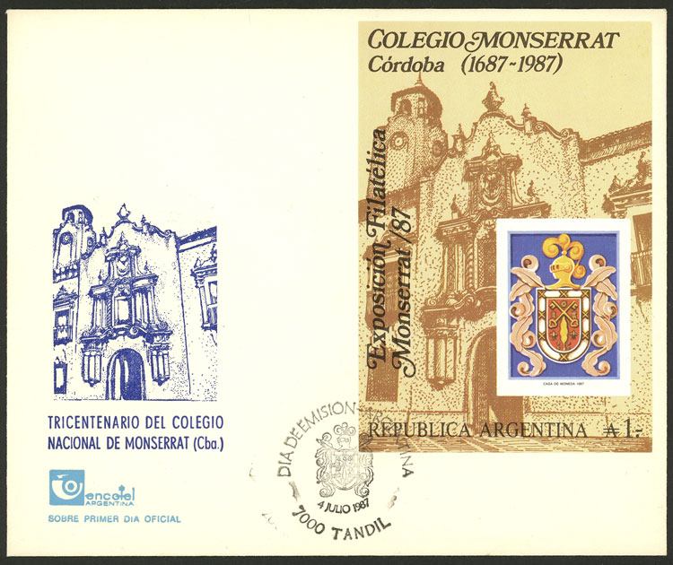 Lot 800 - Argentina souvenir sheets -  Guillermo Jalil - Philatino Auction # 2550 ARGENTINA: General sale with lots at very low starts!