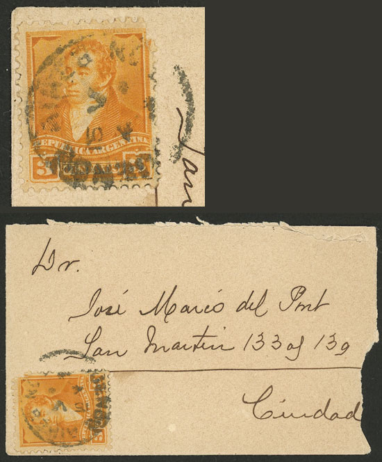 Lot 867 - Argentina postal history - Guillermo Jalil - Philatino Auction # 2550 ARGENTINA: General sale with lots at very low starts! Lot 867 - Argentina postal history - Guillermo Jalil - Philatino Auction # 2550 ARGENTINA: General sale with lots at very low starts!