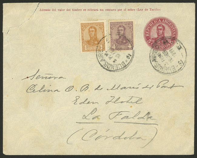 Lot 875 - Argentina postal history - Guillermo Jalil - Philatino Auction # 2550 ARGENTINA: General sale with lots at very low starts! Lot 875 - Argentina postal history - Guillermo Jalil - Philatino Auction # 2550 ARGENTINA: General sale with lots at very low starts!