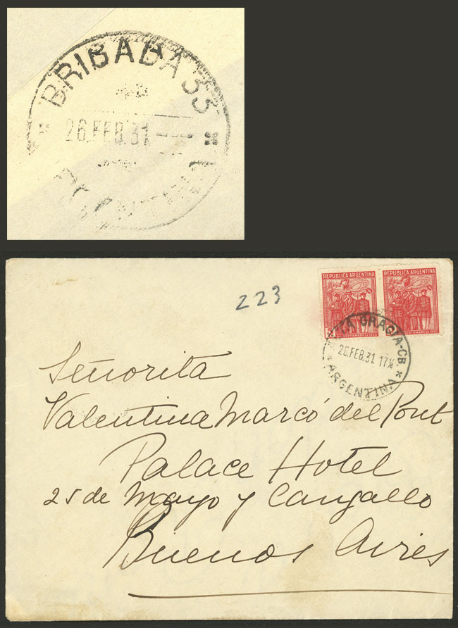 Lot 881 - Argentina postal history -  Guillermo Jalil - Philatino Auction # 2550 ARGENTINA: General sale with lots at very low starts!