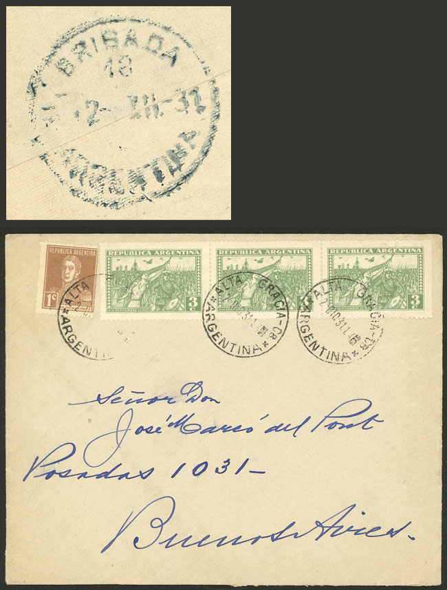 Lot 886 - Argentina postal history -  Guillermo Jalil - Philatino Auction # 2550 ARGENTINA: General sale with lots at very low starts!