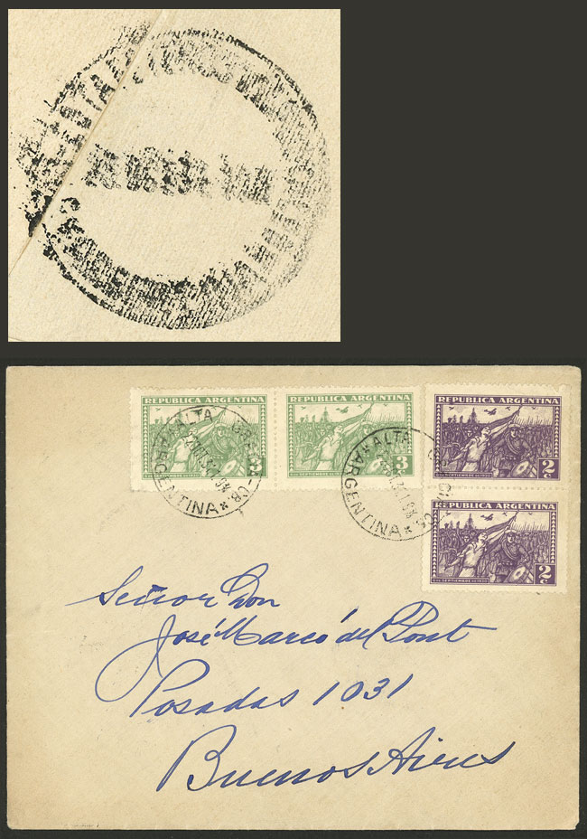 Lot 883 - Argentina postal history -  Guillermo Jalil - Philatino Auction # 2550 ARGENTINA: General sale with lots at very low starts!