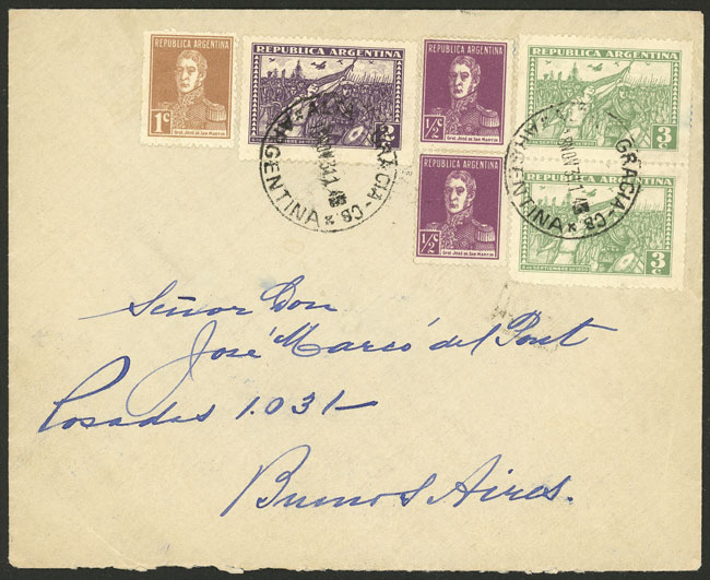 Lot 885 - Argentina postal history -  Guillermo Jalil - Philatino Auction # 2550 ARGENTINA: General sale with lots at very low starts!