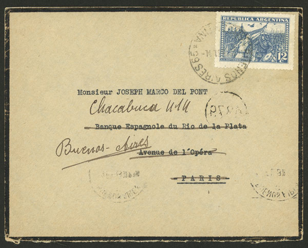 Lot 880 - Argentina postal history -  Guillermo Jalil - Philatino Auction # 2550 ARGENTINA: General sale with lots at very low starts!