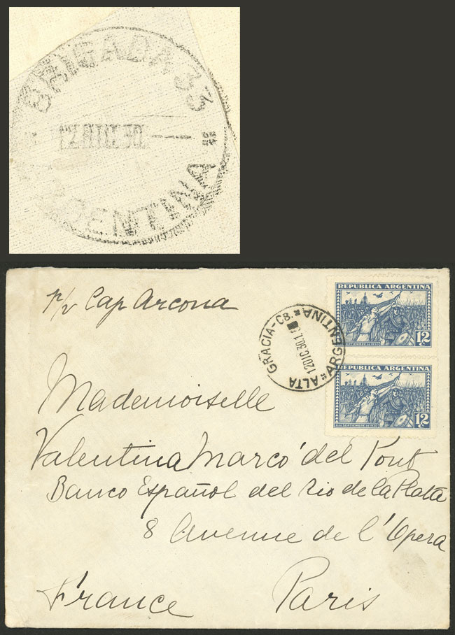 Lot 887 - Argentina postal history -  Guillermo Jalil - Philatino Auction # 2550 ARGENTINA: General sale with lots at very low starts!