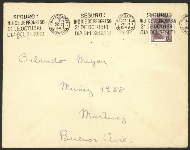 Lot 905 - Argentina postal history - Guillermo Jalil - Philatino Auction # 2550 ARGENTINA: General sale with lots at very low starts! Lot 905 - Argentina postal history - Guillermo Jalil - Philatino Auction # 2550 ARGENTINA: General sale with lots at very low starts!