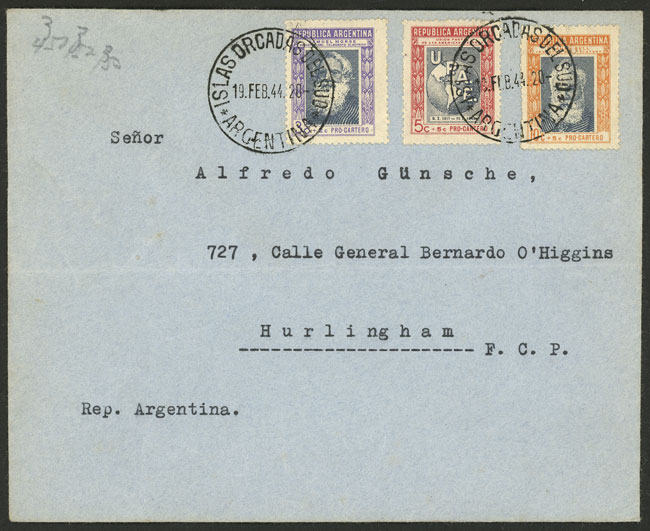 Lot 898 - Argentina postal history -  Guillermo Jalil - Philatino Auction # 2550 ARGENTINA: General sale with lots at very low starts!