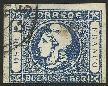 Lot 16 - Argentina cabecitas -  Guillermo Jalil - Philatino Auction # 2550 ARGENTINA: General sale with lots at very low starts!