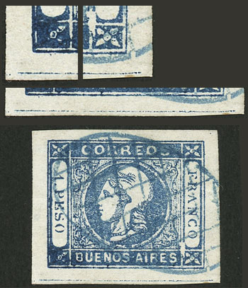 Lot 14 - Argentina cabecitas -  Guillermo Jalil - Philatino Auction # 2550 ARGENTINA: General sale with lots at very low starts!