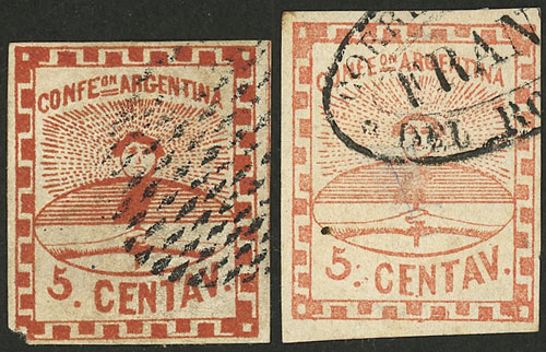Lot 29 - Argentina confederation - Guillermo Jalil - Philatino Auction # 2550 ARGENTINA: General sale with lots at very low starts! Lot 29 - Argentina confederation - Guillermo Jalil - Philatino Auction # 2550 ARGENTINA: General sale with lots at very low starts!