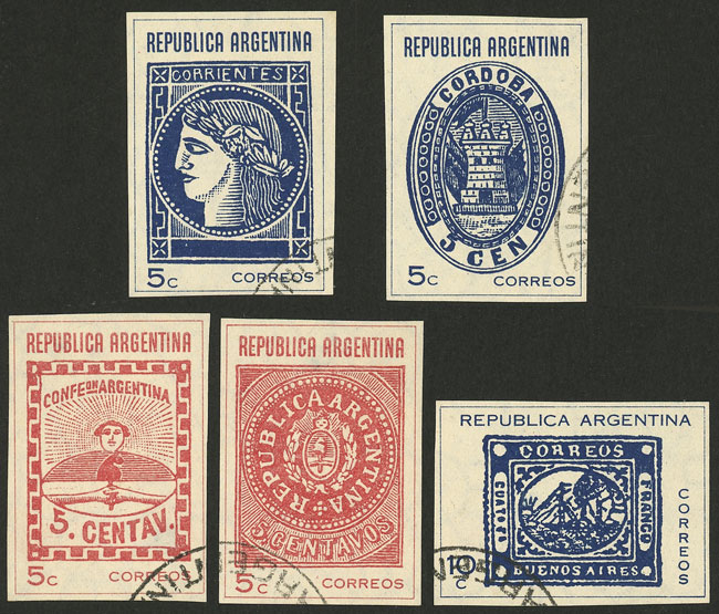 Lot 345 - Argentina general issues -  Guillermo Jalil - Philatino Auction # 2550 ARGENTINA: General sale with lots at very low starts!